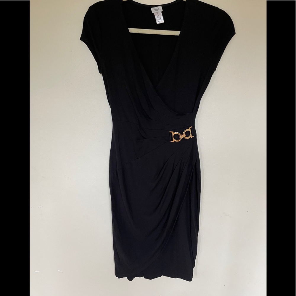 Cache Classy Black dress with gold detail